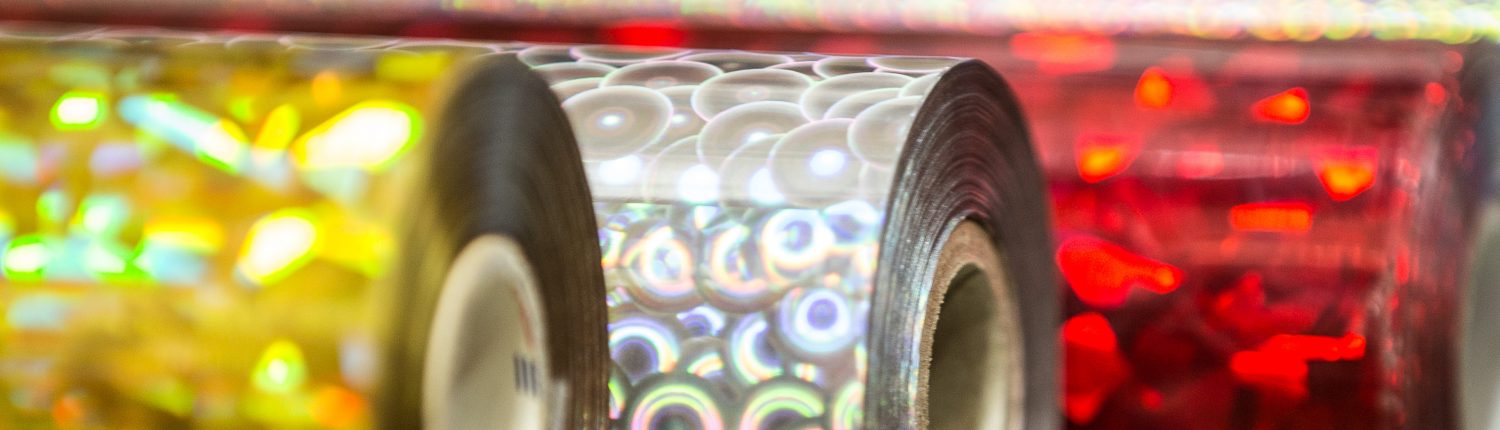 coloured holographic foils